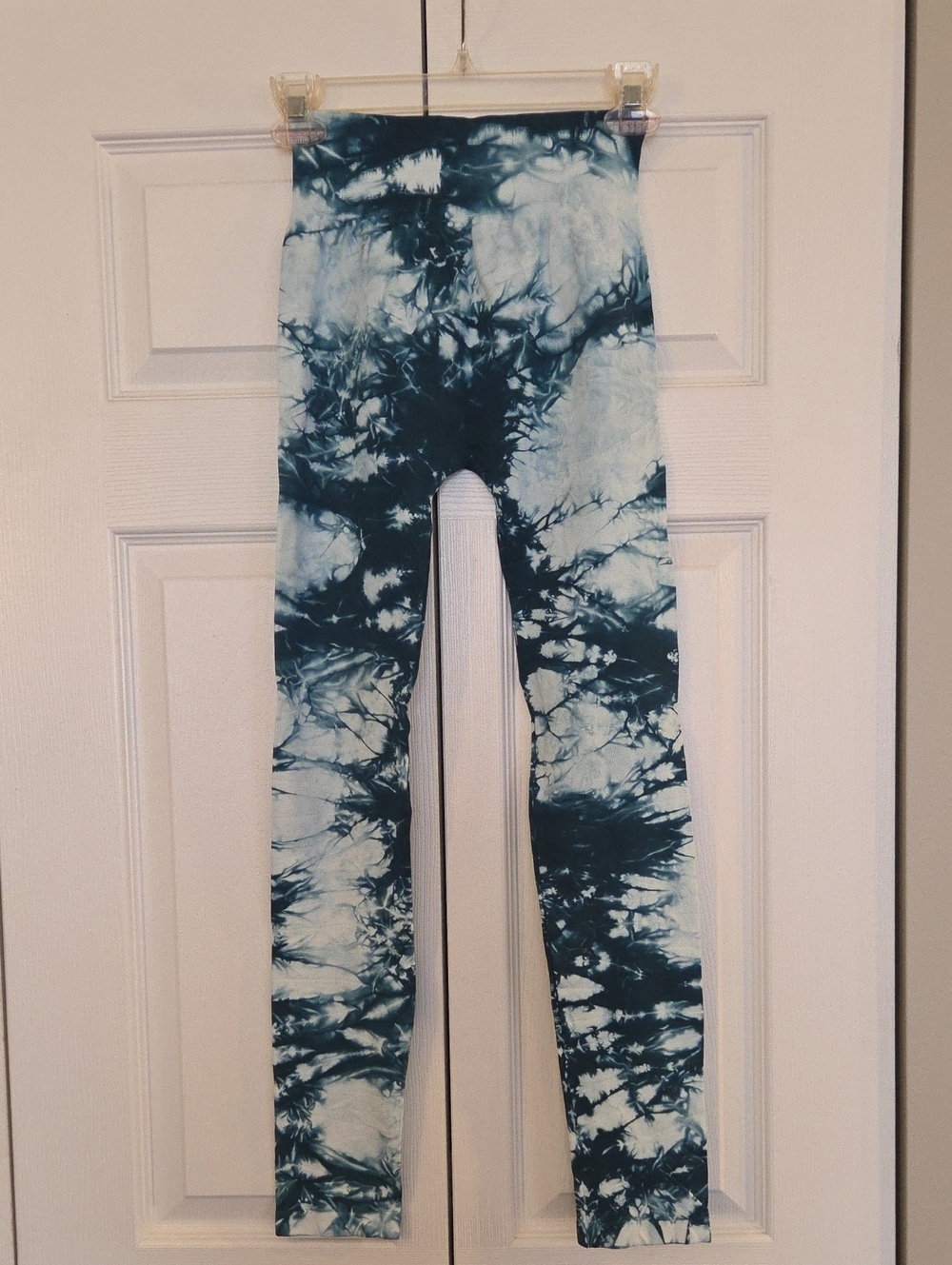 Nikibiki Tie-Dye  Leggings - Teal/White